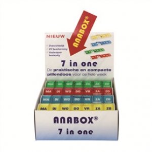 Anabox Weekbox Display - 12 Stuks