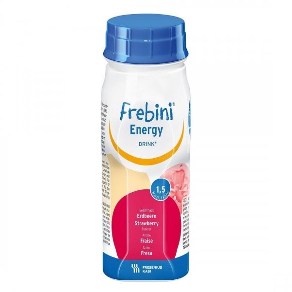 Frebini Energy Drink - Aardbei - 4x200ml