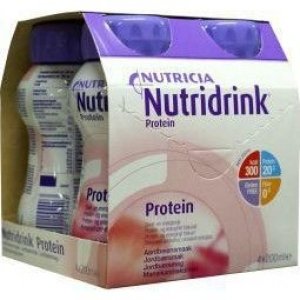 Nutridrink Protein Aardbei 4x200ml