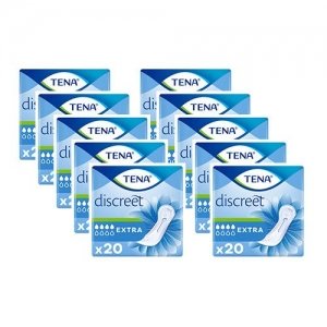 TENA Lady Discreet Extra | 10 pakken van 20 stuks