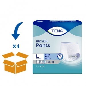 TENA Pants Plus ProSkin - L | 4 pakken van 14 Stuks